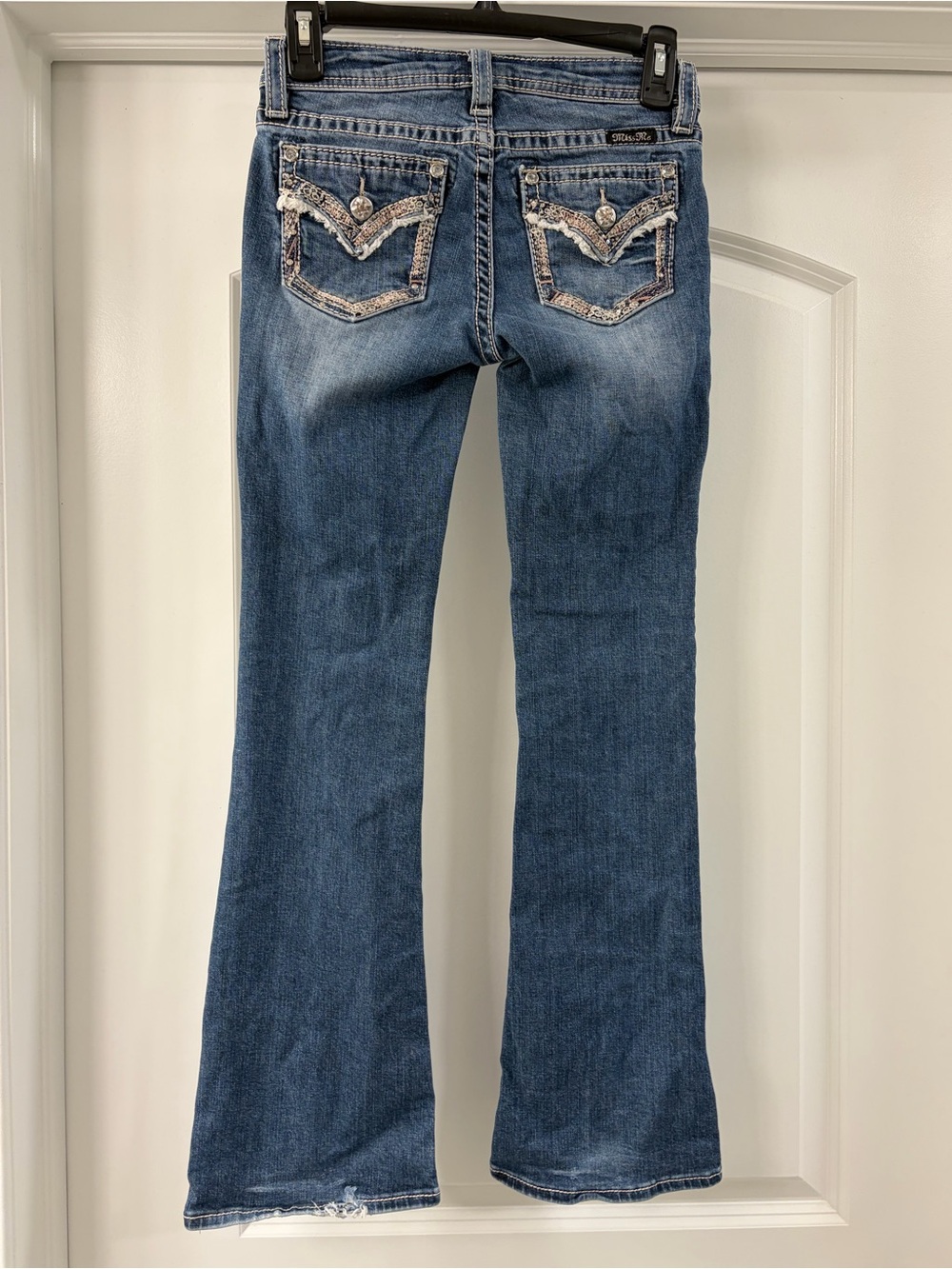 Miss me jeans  embellished boot cut girls size 12 style # K3661B